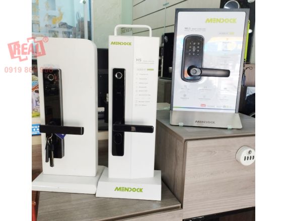 KHÓA CỬA ĐIỆN TỬ MENDOCK VÂN TAY 5 IN 1 THAY THẾ TAY NẮM TRÒN WL1